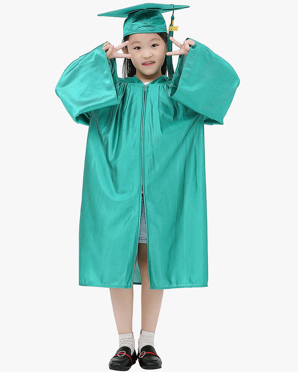 Shiny Kindergarten Graduation Cap, Gown, Stole & Diploma Package