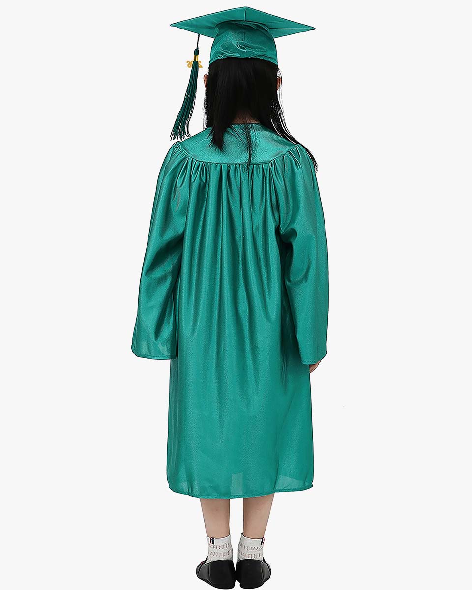 Shiny Kindergarten Cap, Gown & Tassel Package - 13 Colors Available