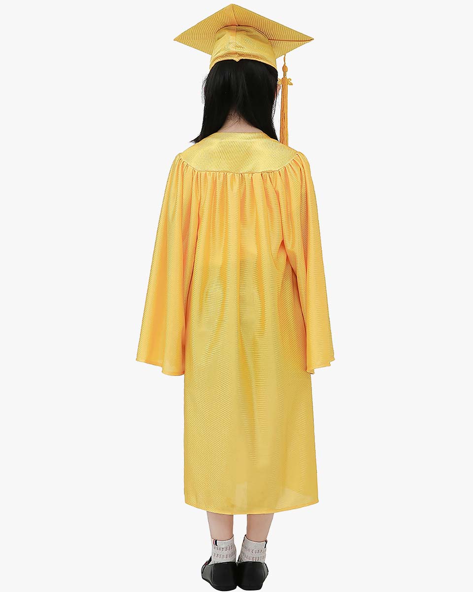 Shiny Kindergarten Cap, Gown & Tassel Package - 13 Colors Available
