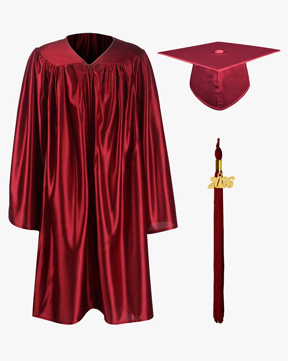 Shiny Kindergarten Graduation Cap, Gown, Stole, Diploma & Key Chain Package