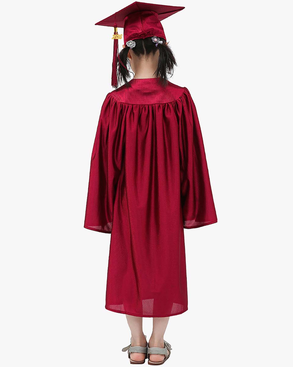 Shiny Kindergarten Cap, Gown & Tassel Package - 13 Colors Available