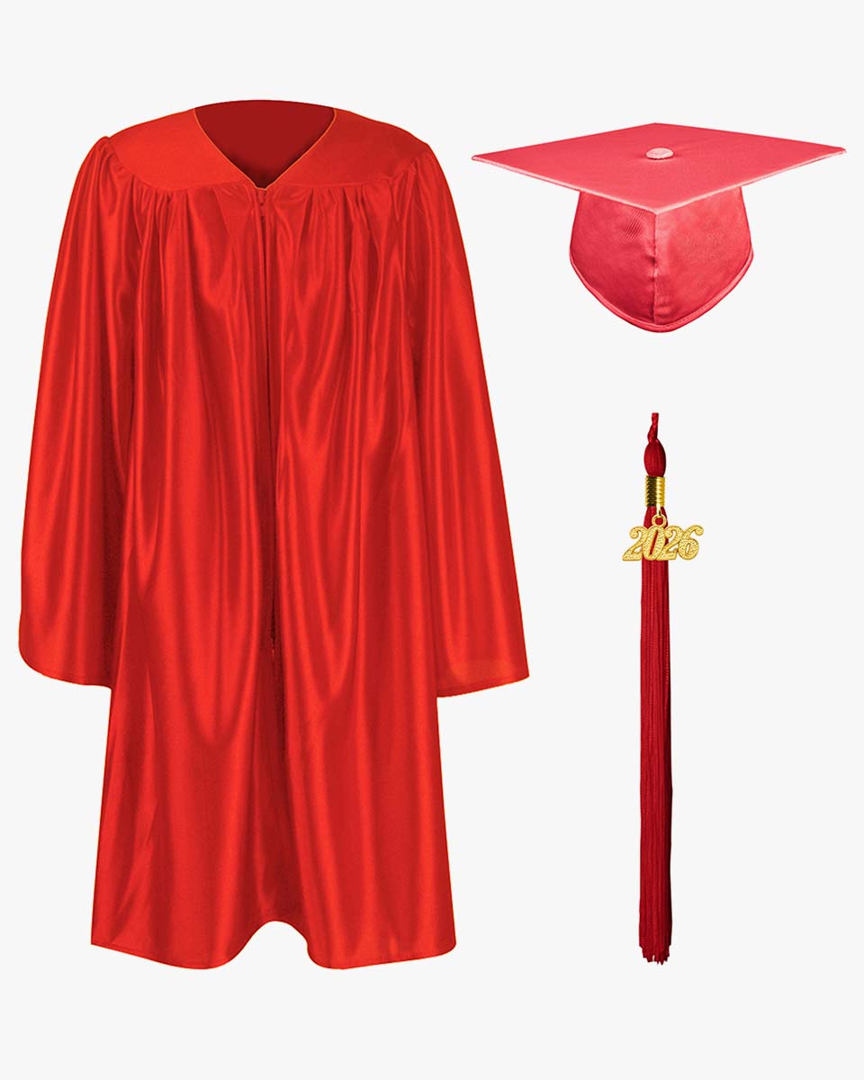 Shiny Kindergarten Graduation Cap, Gown, Stole, Diploma & Key Chain Package