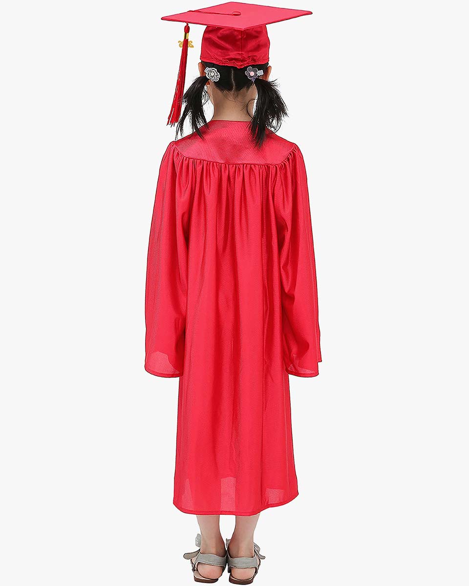 Shiny Kindergarten Cap, Gown & Tassel Package - 13 Colors Available
