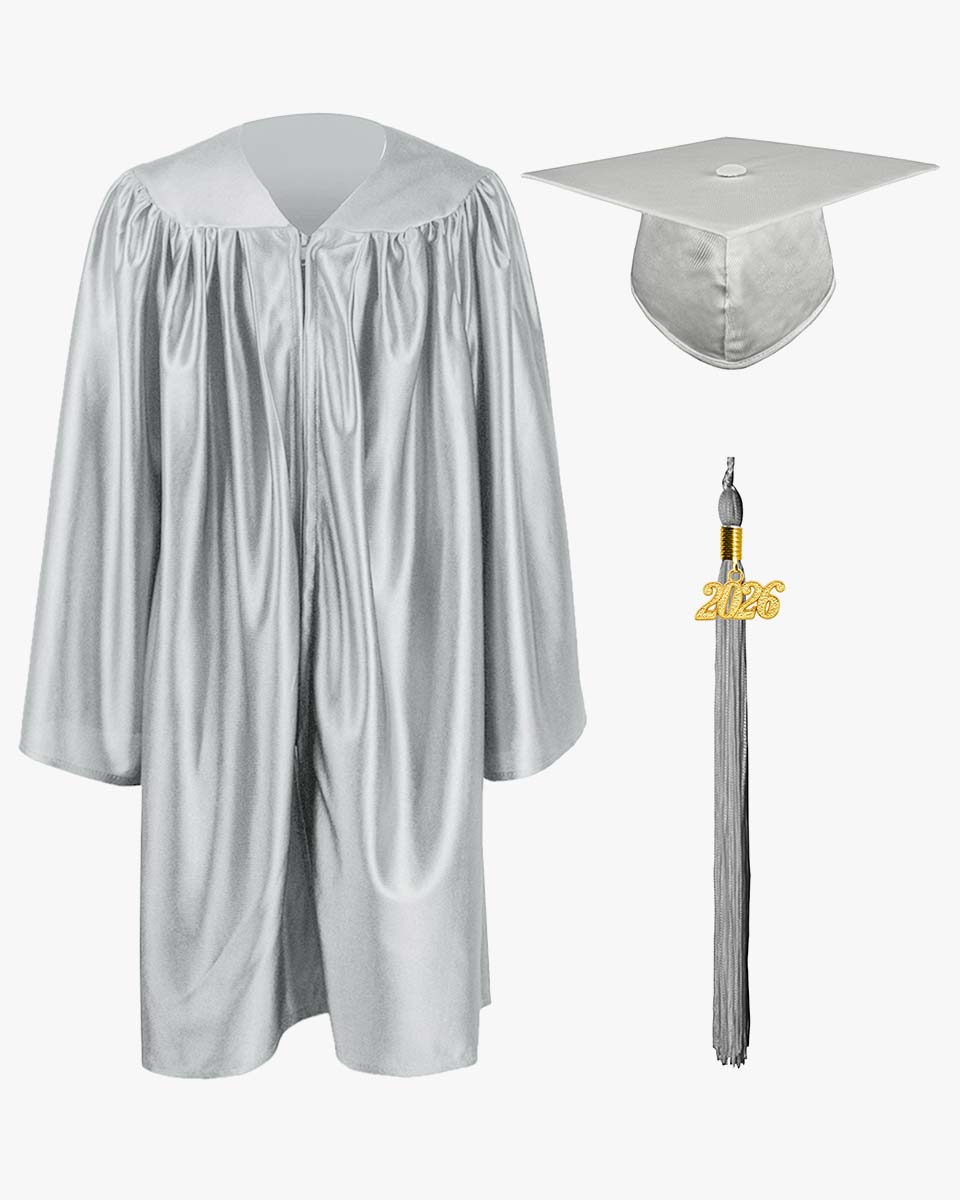 Shiny Kindergarten Cap, Gown & Tassel Package - 13 Colors Available