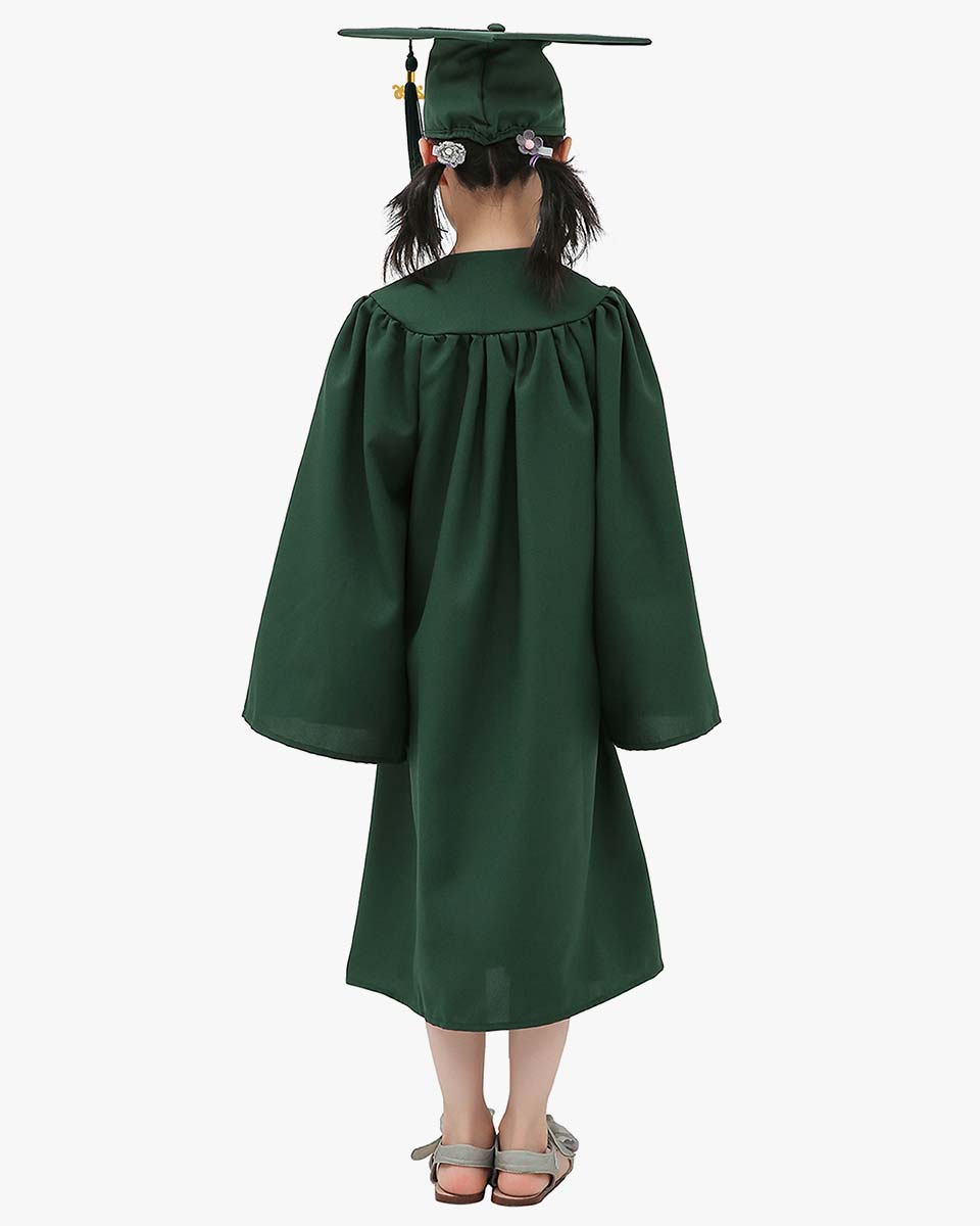 Matte Kindergarten Cap, Gown & Tassel Package – 12 Colors Available