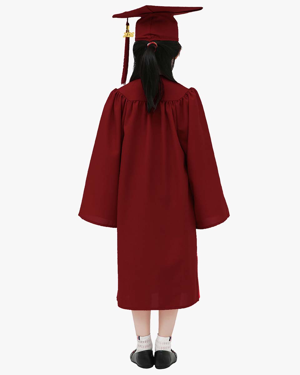 Matte Kindergarten Cap, Gown & Tassel Package – 12 Colors Available