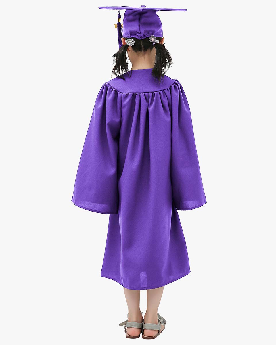 Matte Kindergarten Cap, Gown & Tassel Package – 12 Colors Available