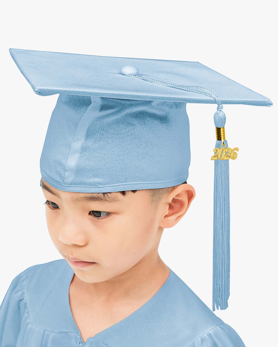 Matte Kindergarten Cap, Gown & Tassel Package – 12 Colors Available