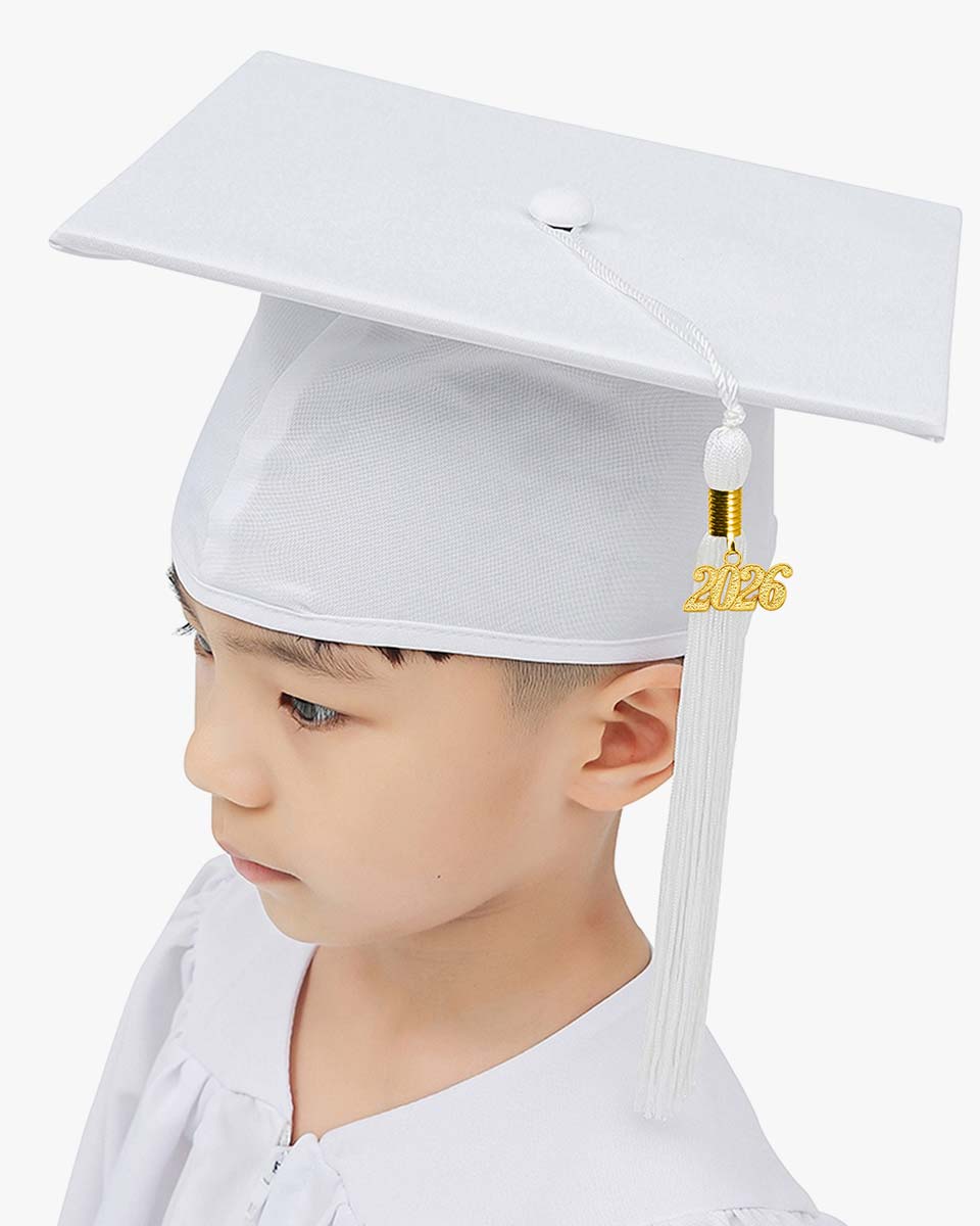 Matte Kindergarten Cap, Gown & Tassel Package – 12 Colors Available