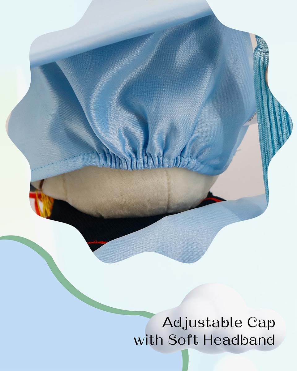 Soft Satin NICU Graduate Baby Cap and Gown Set - 3 Colors Available