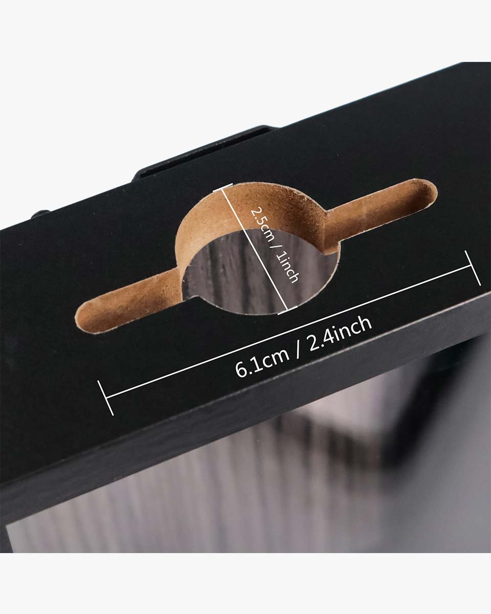 Shadow Box Frame Wood Collection Case With Slot on top - 5 Sizes Available