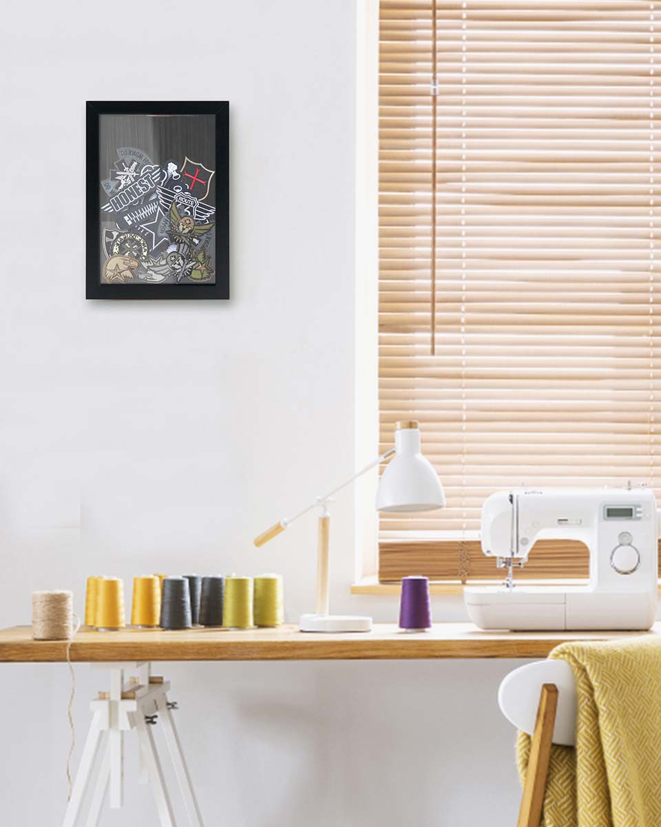 Shadow Box Frame Wood Collection Case With Slot on top - 5 Sizes Available