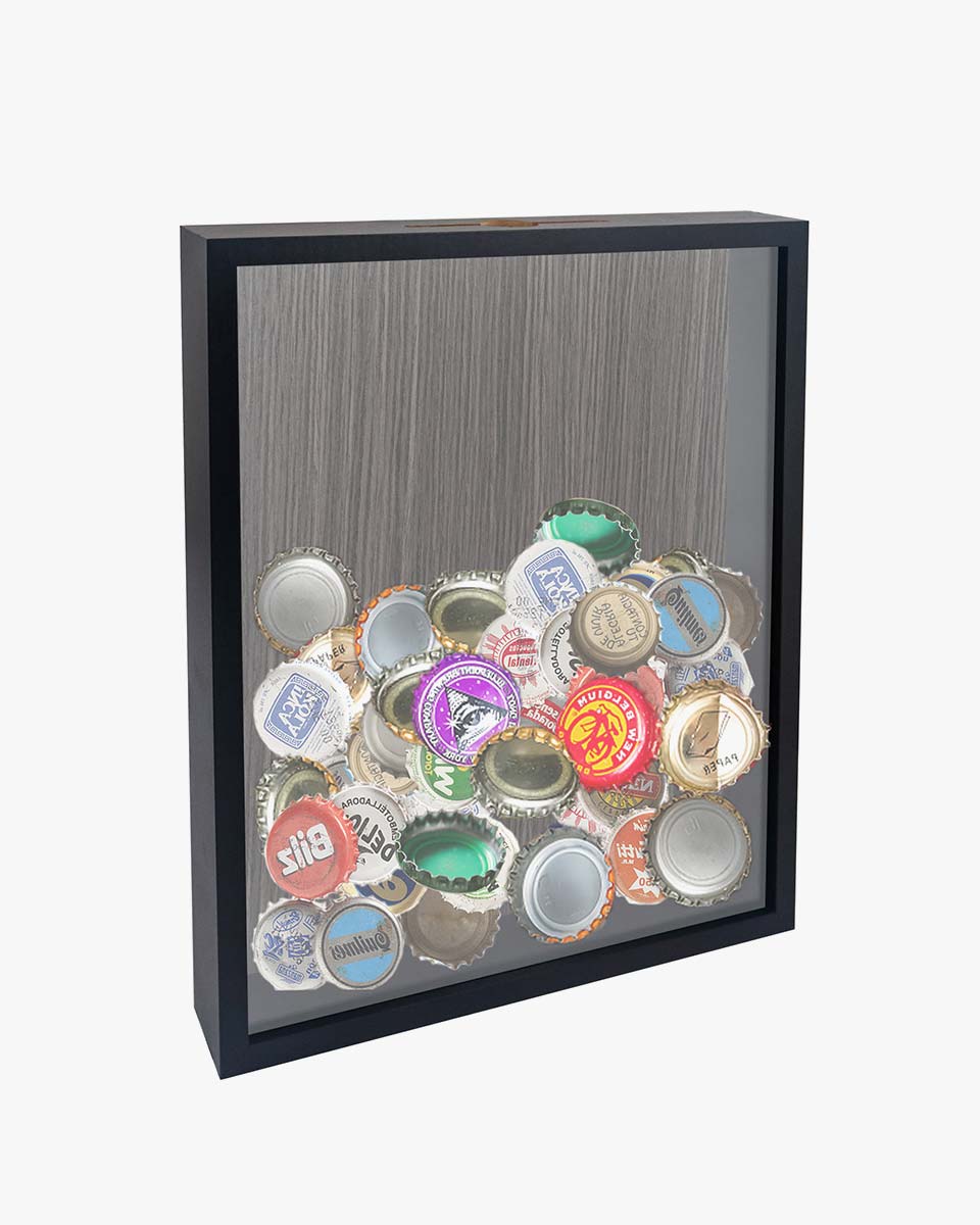 Shadow Box Frame Wood Collection Case With Slot on top - 5 Sizes Available