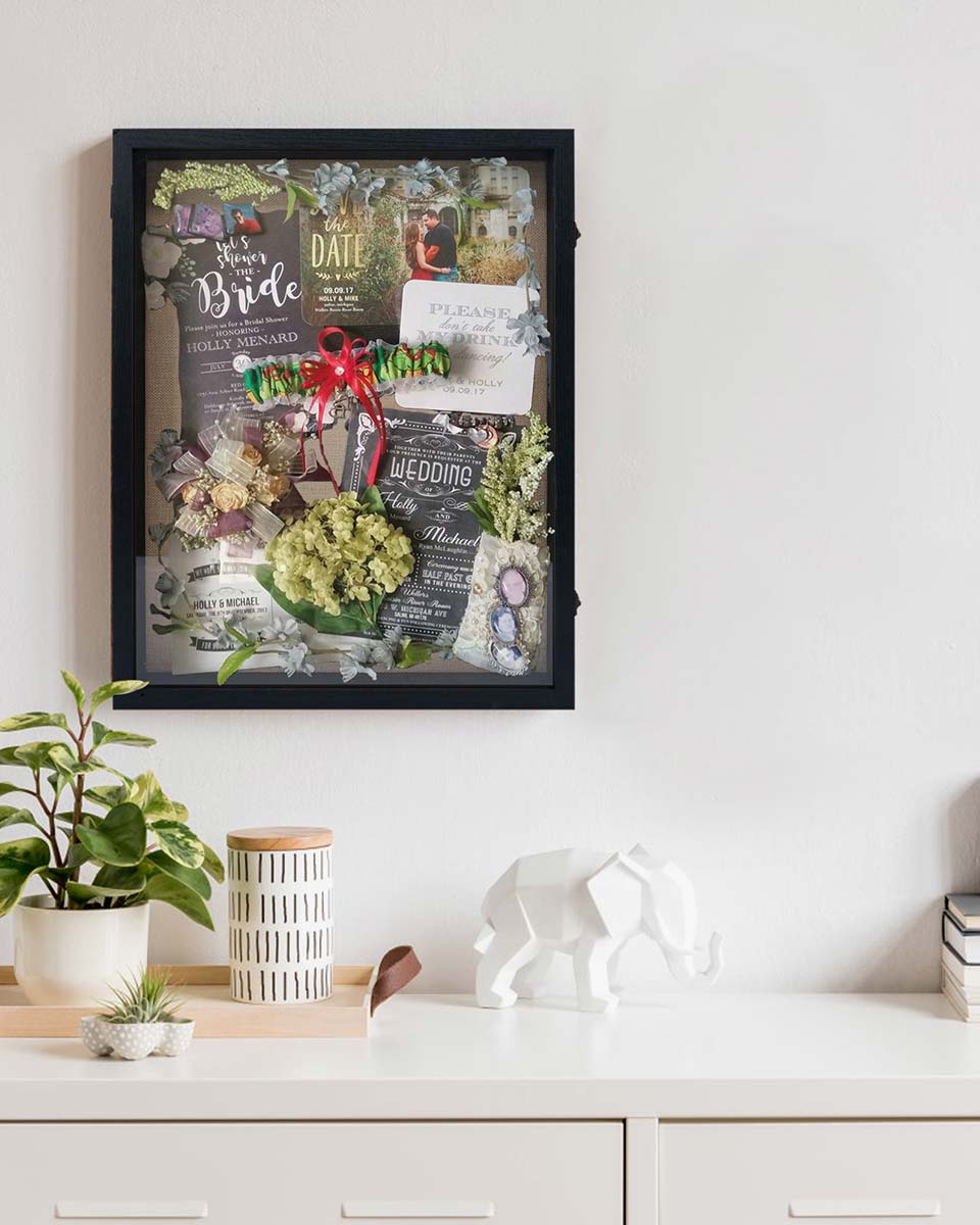Rustic Black Shadow Box Frame Window Door With Hinge in 7 Sizes