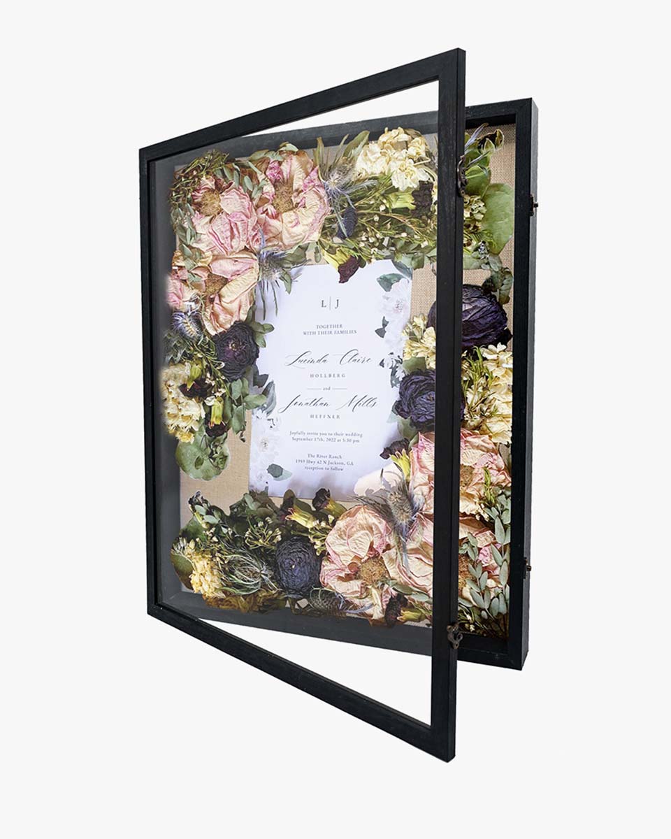 Rustic Black Shadow Box Frame Window Door With Hinge in 7 Sizes