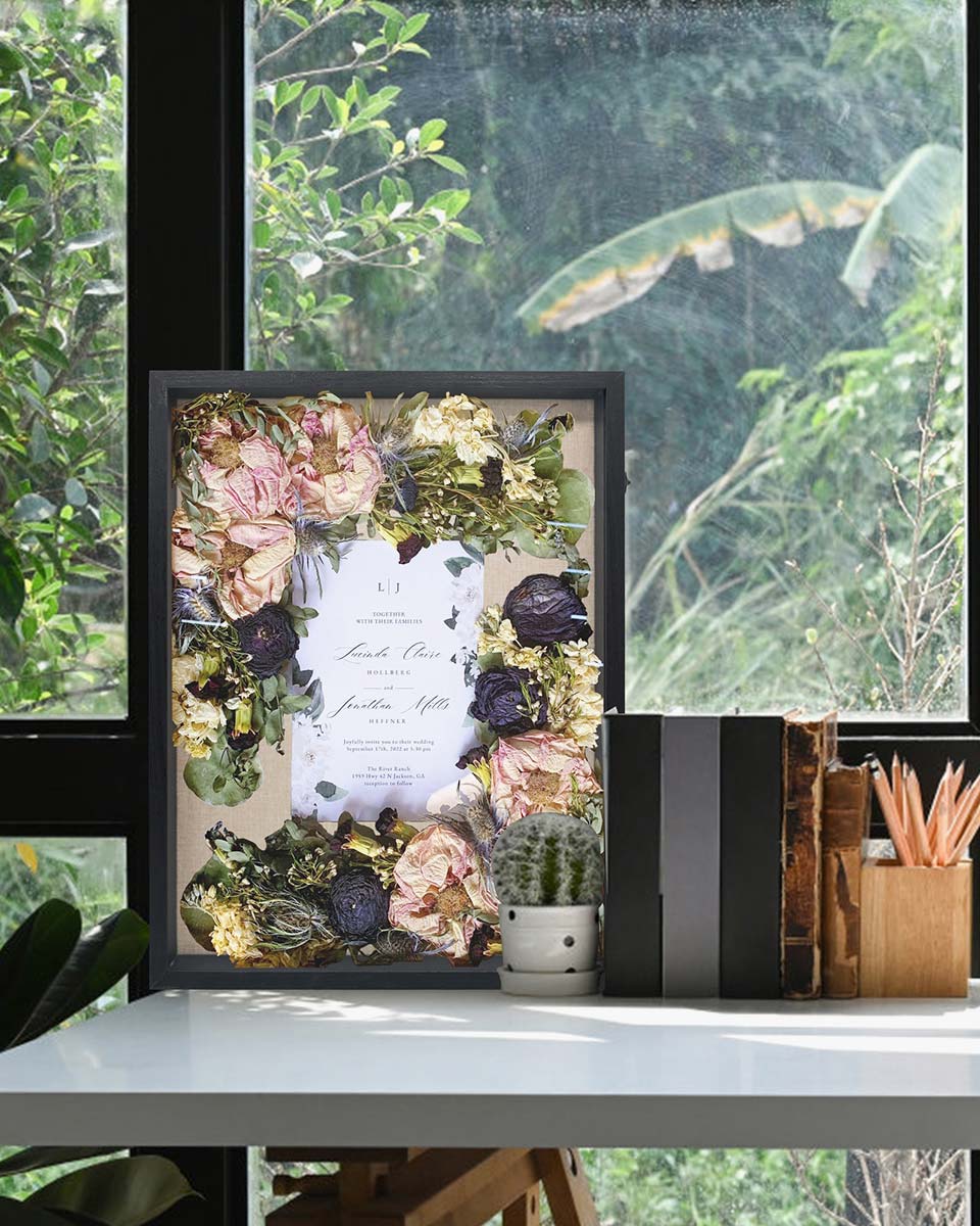 Rustic Black Shadow Box Frame Window Door With Hinge in 7 Sizes