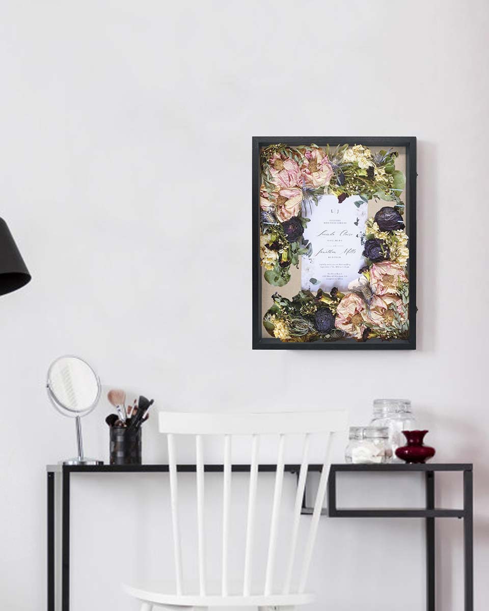 Rustic Black Shadow Box Frame Window Door With Hinge in 7 Sizes