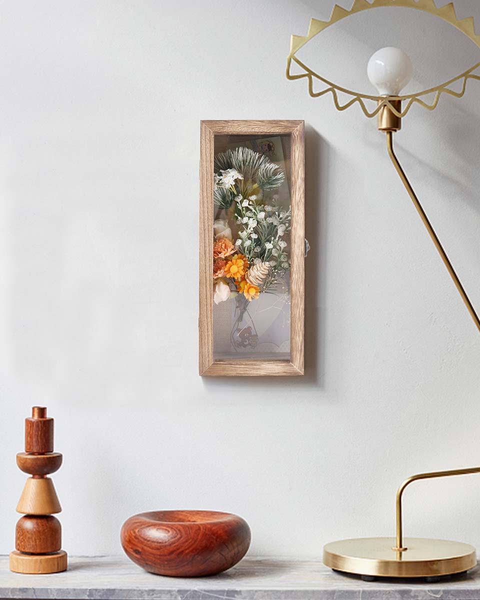 Carbonized Black Shadow Box Frame Window Door with Hinge - 6 Sizes Available