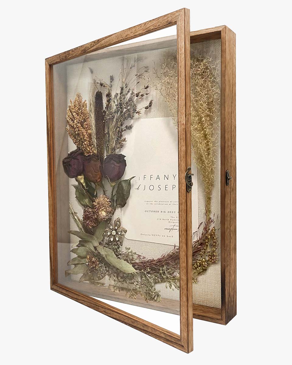 Carbonized Black Shadow Box Frame Window Door with Hinge - 6 Sizes Available