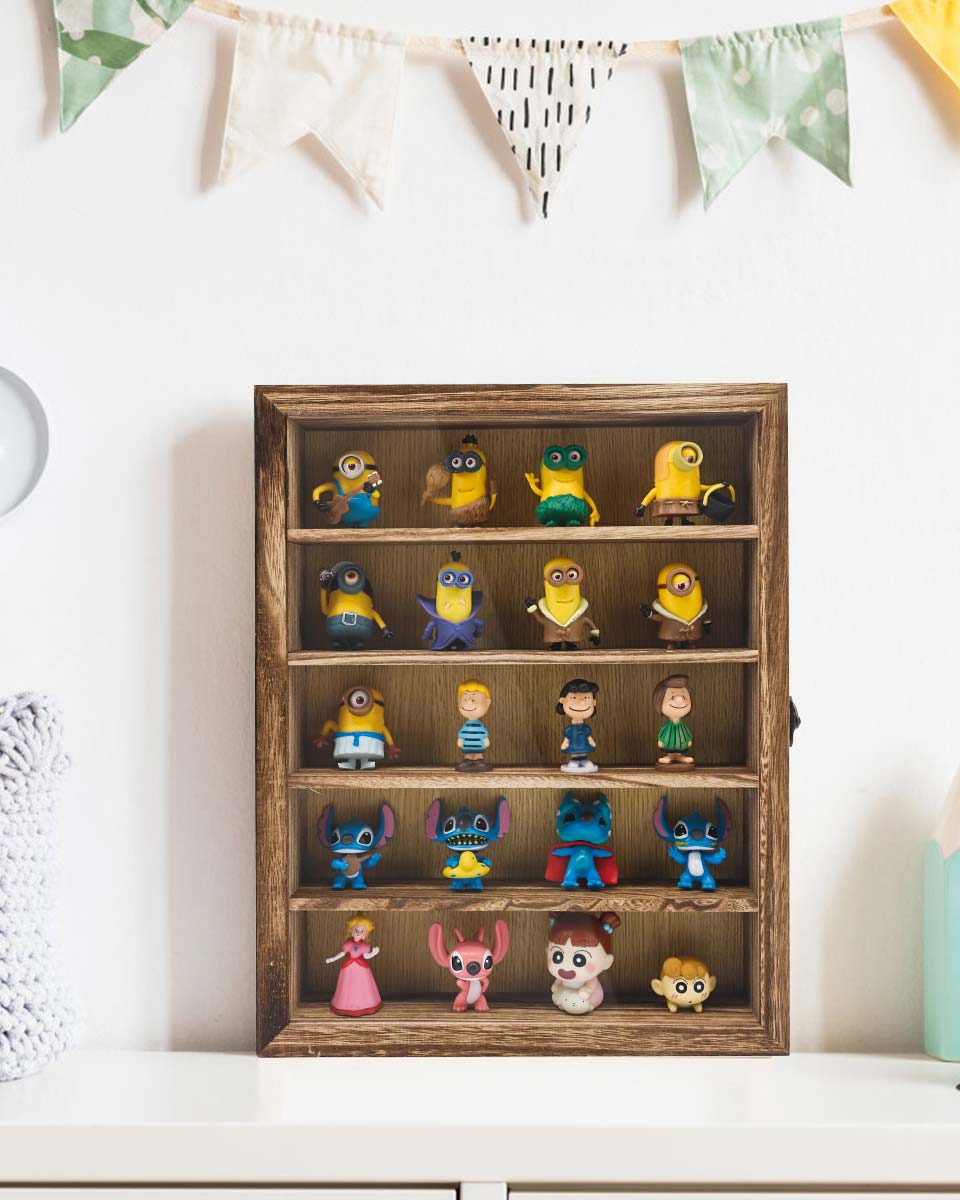 Wood Shadow Box Frame Window Door with Removable Shelves in 3 Sizes