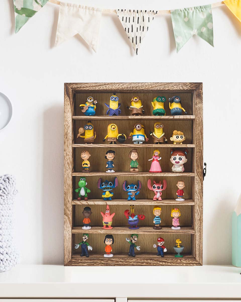 Wood Shadow Box Frame Window Door with Removable Shelves in 3 Sizes