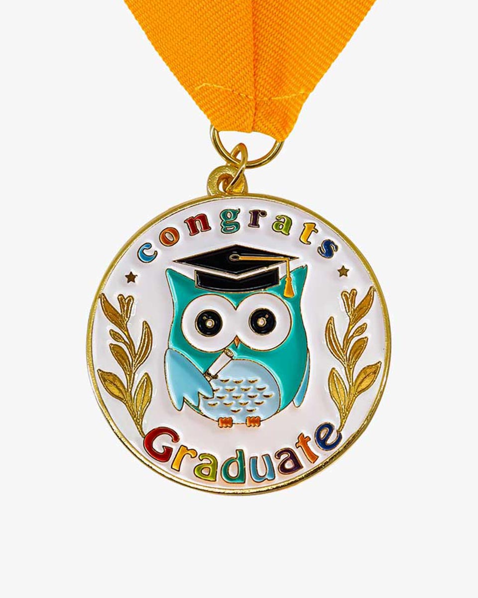 Congrats Kids Graduation Medal with Neck Ribbon