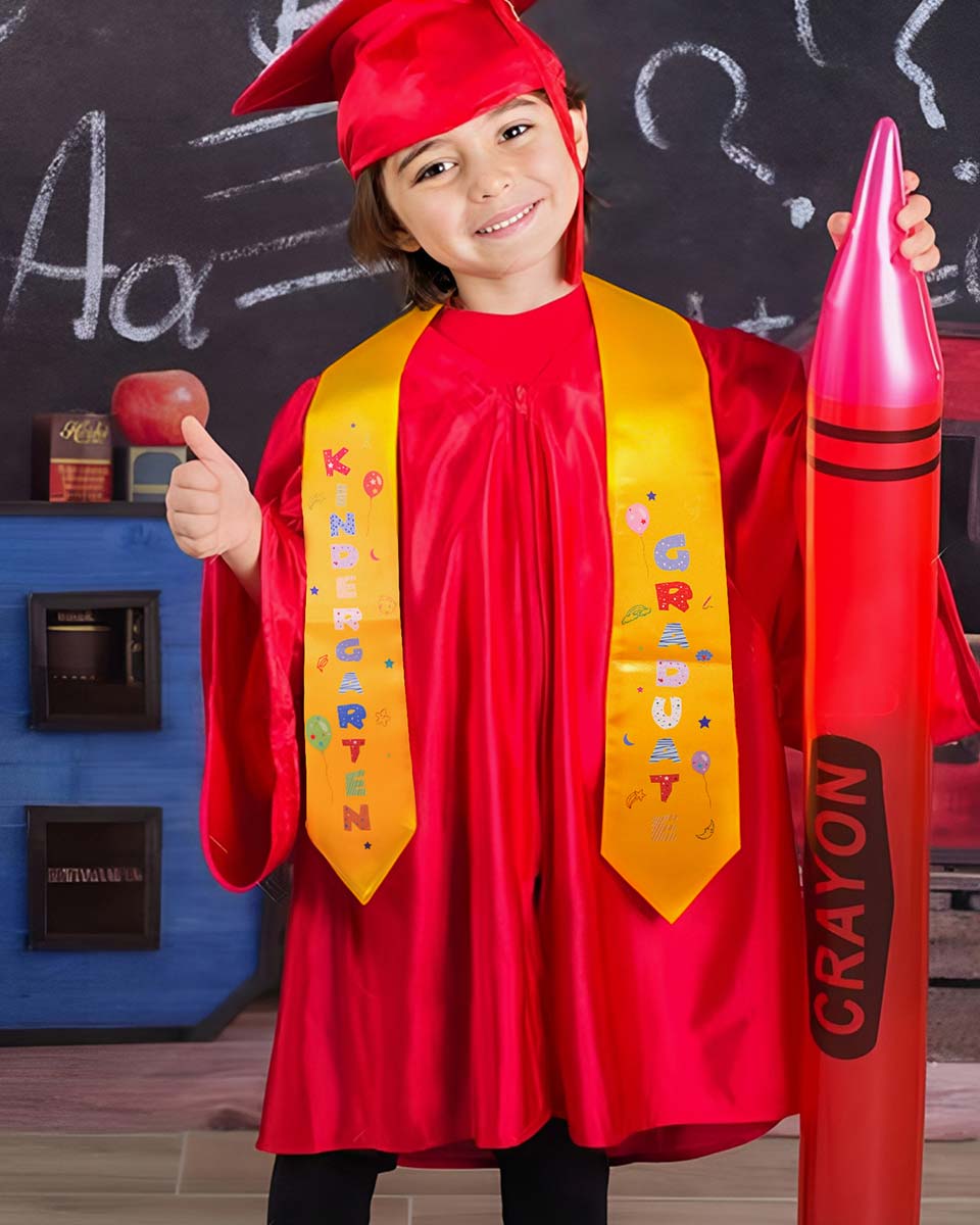 Class of 2025 Preschool Kindergarten Owl Printed Graduation Stole 50" Long - Various Colors & Styles Available