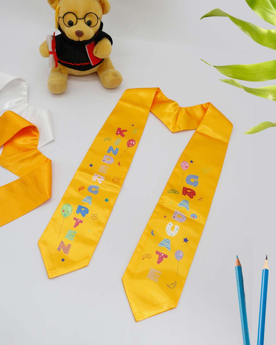 Class of 2025 Preschool Kindergarten Owl Printed Graduation Stole 50" Long - Various Colors & Styles Available