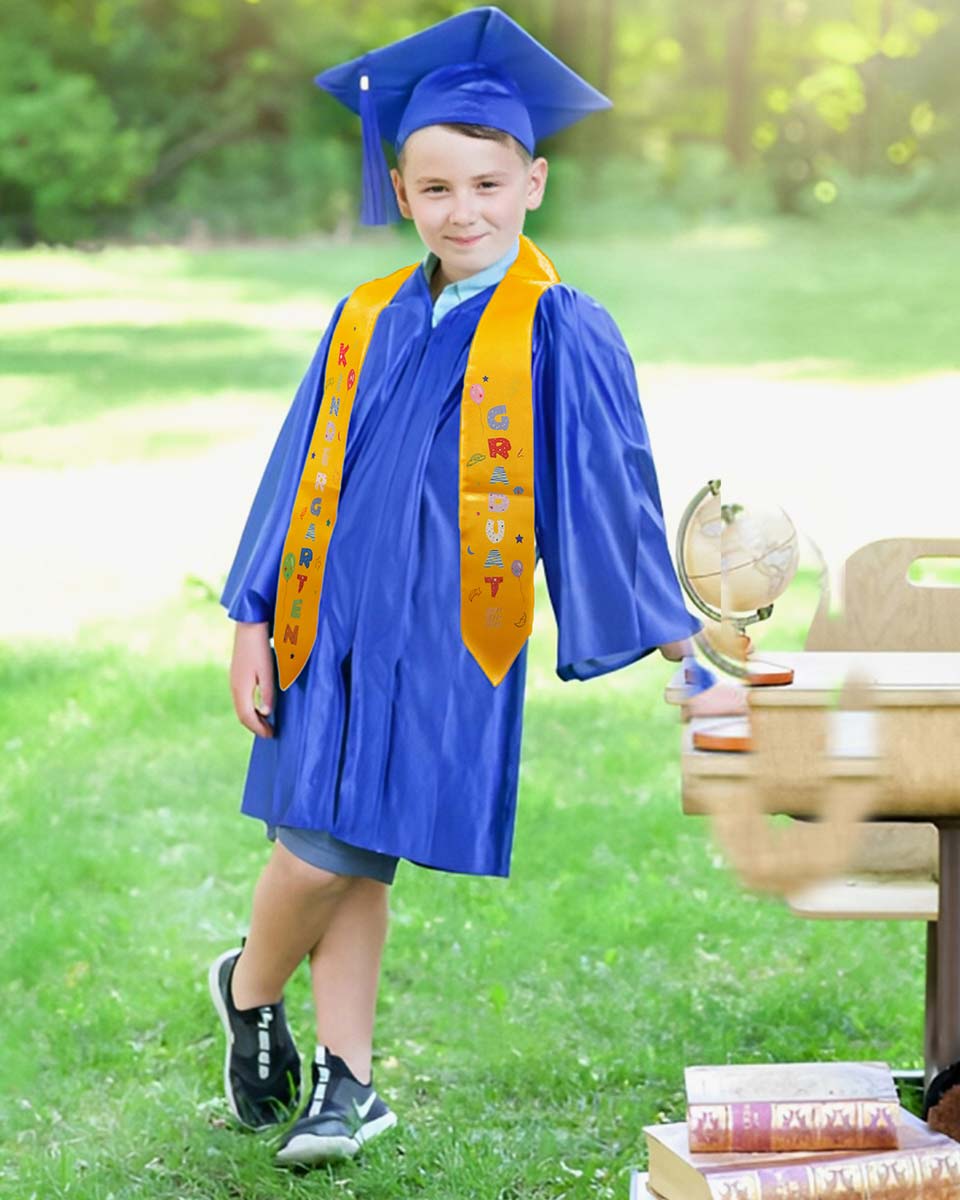 Class of 2025 Preschool Kindergarten Owl Printed Graduation Stole 50" Long - Various Colors & Styles Available