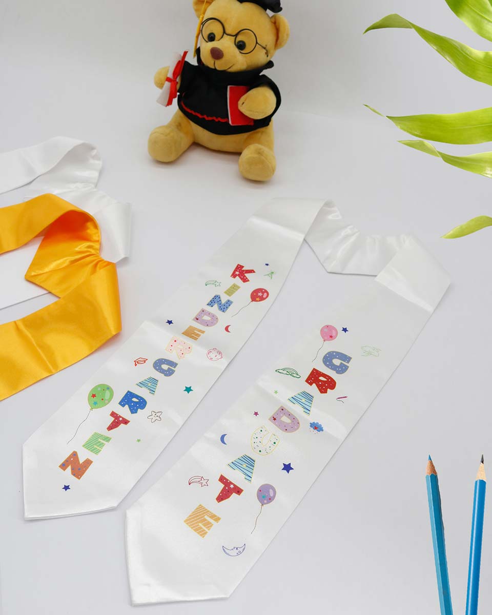 Class of 2025 Preschool Kindergarten Owl Printed Graduation Stole 50" Long - Various Colors & Styles Available