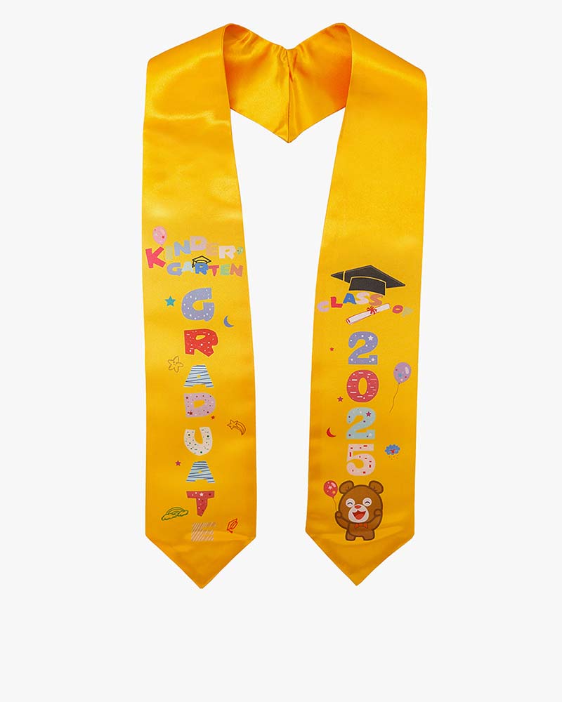 Class of 2025 Preschool Kindergarten Owl Printed Graduation Stole 50" Long - Various Colors & Styles Available