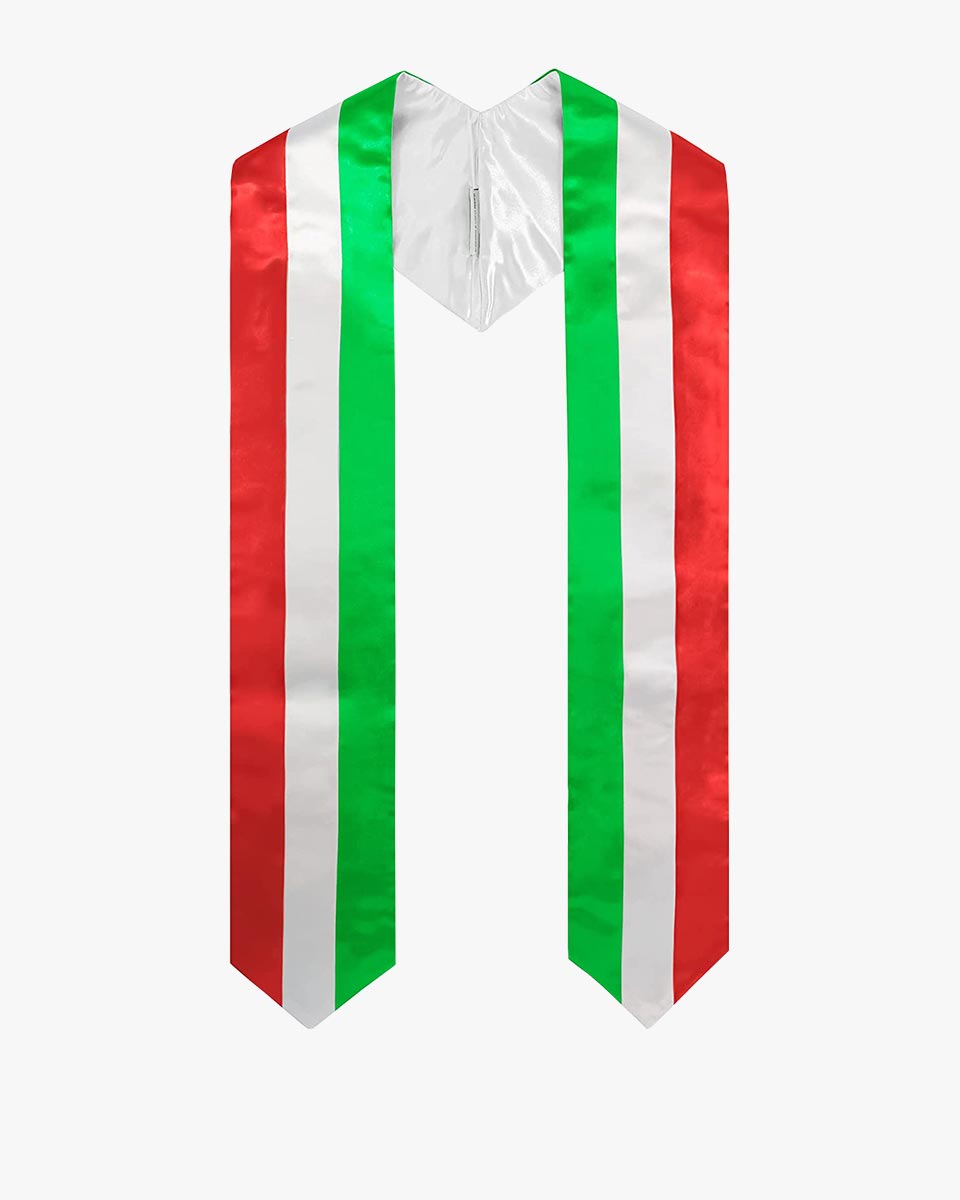 17 Country Flag Graduation Stoles Embroidery Sashes for Study Aboard International Students