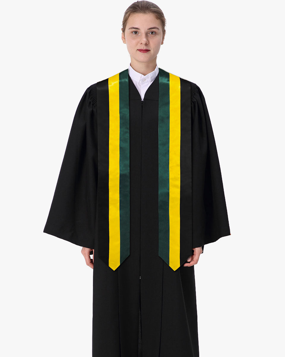 17 Country Flag Graduation Stoles Embroidery Sashes for Study Aboard International Students