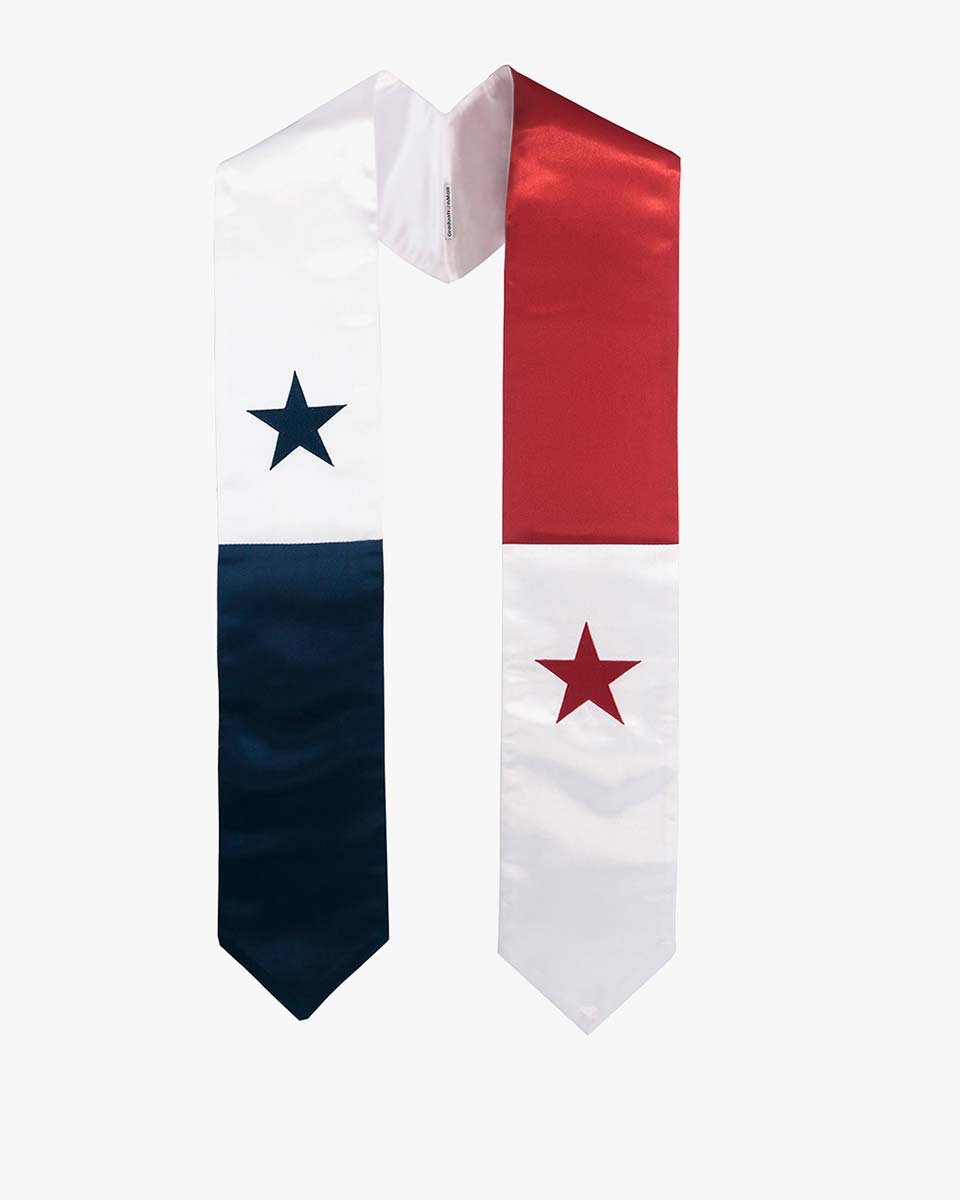 17 Country Flag Graduation Stoles Embroidery Sashes for Study Aboard International Students