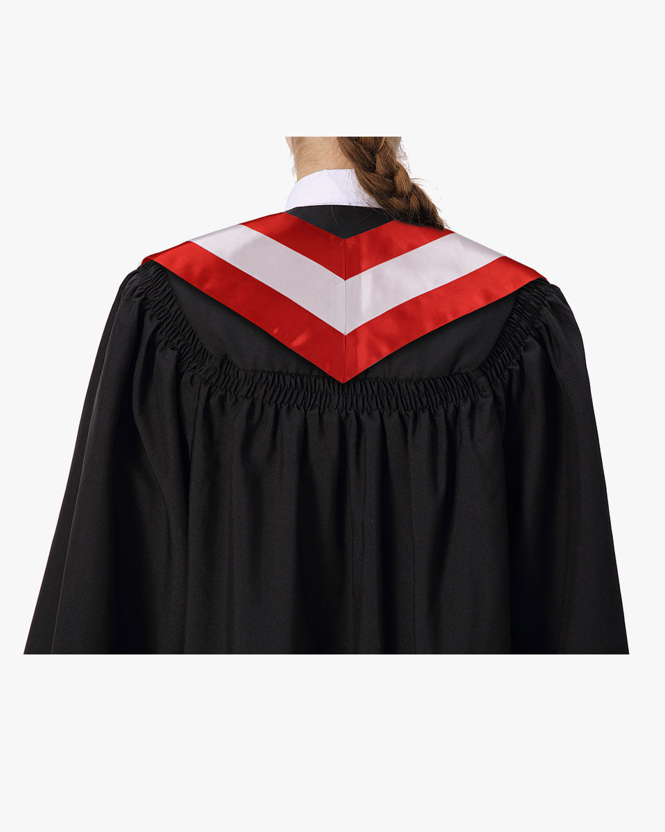 17 Country Flag Graduation Stoles Embroidery Sashes for Study Aboard International Students