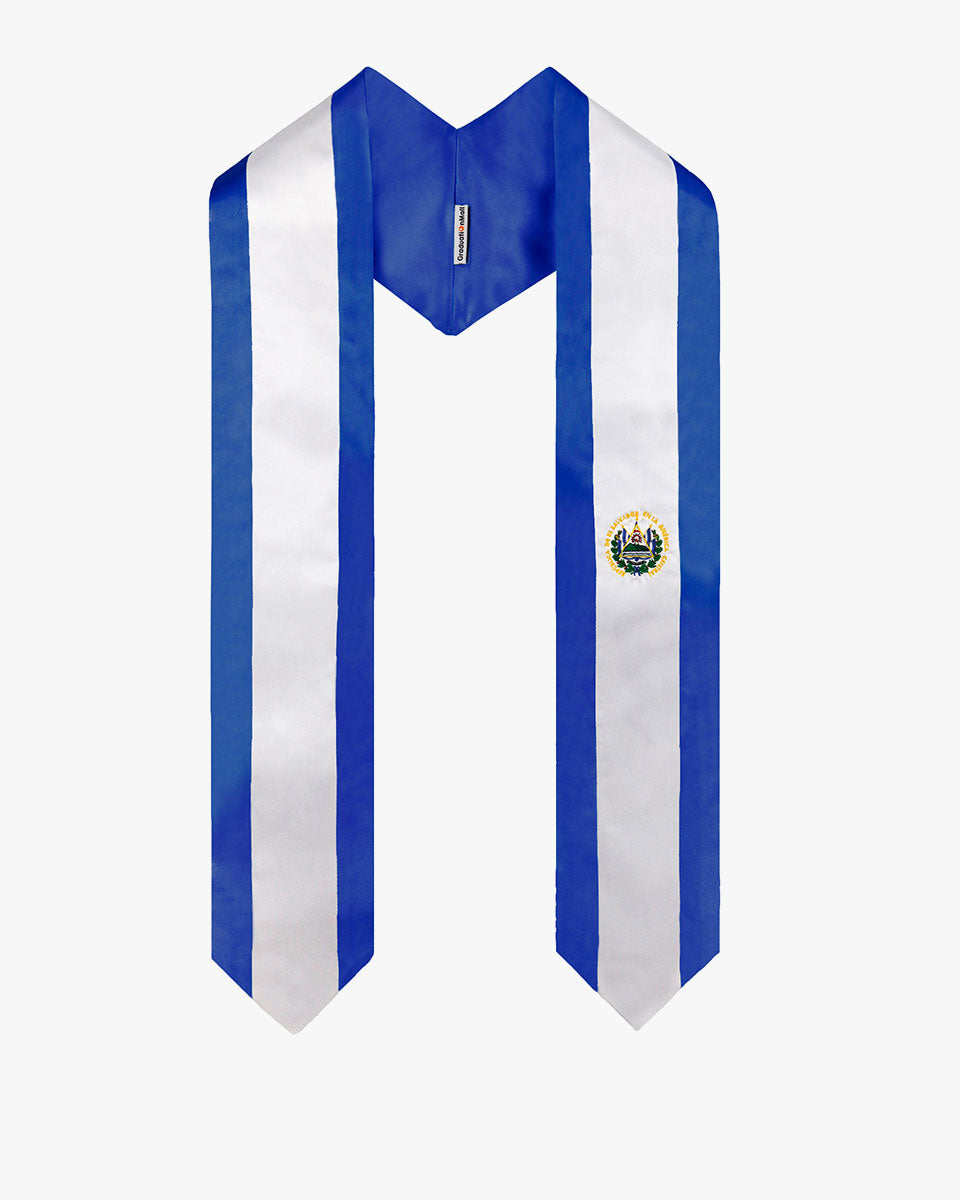 17 Country Flag Graduation Stoles Embroidery Sashes for Study Aboard International Students