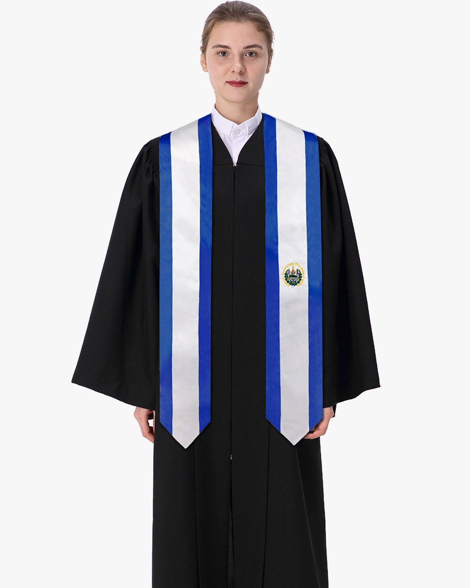 17 Country Flag Graduation Stoles Embroidery Sashes for Study Aboard International Students