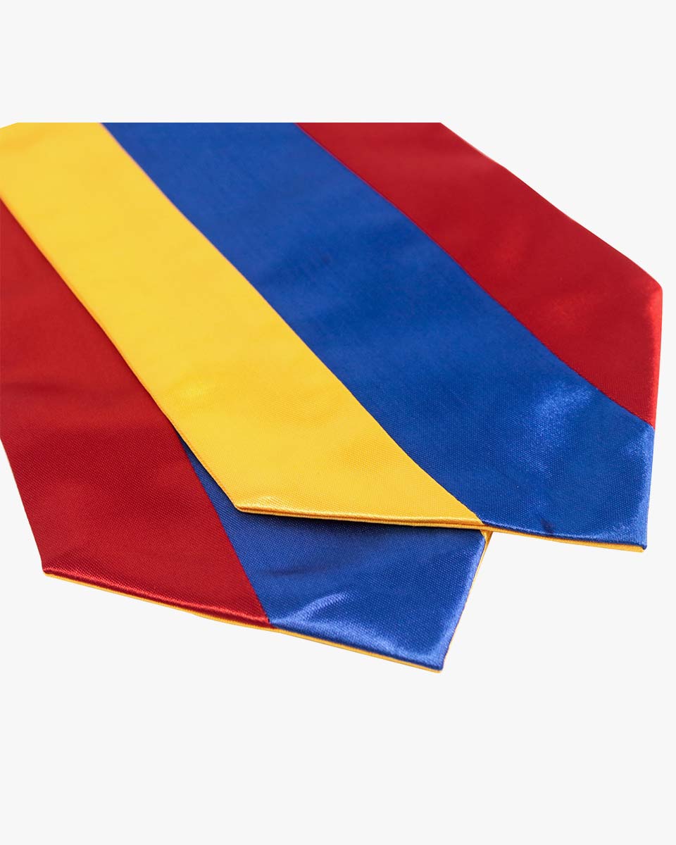 18 Country Flag Graduation Stoles Embroidery Sashes for Study Aboard International Students