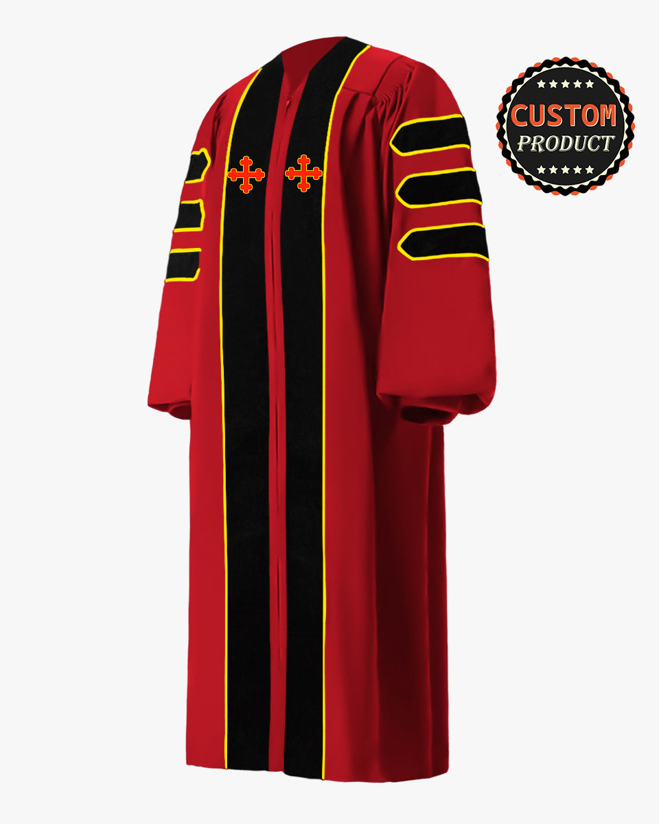 University of Maryland Doctoral Gown, Tam & Hood Package 57 (6'0"-6'2") University of Maryland Doctoral Gown, Tam & Hood Package 57 (6'0"-6'2")