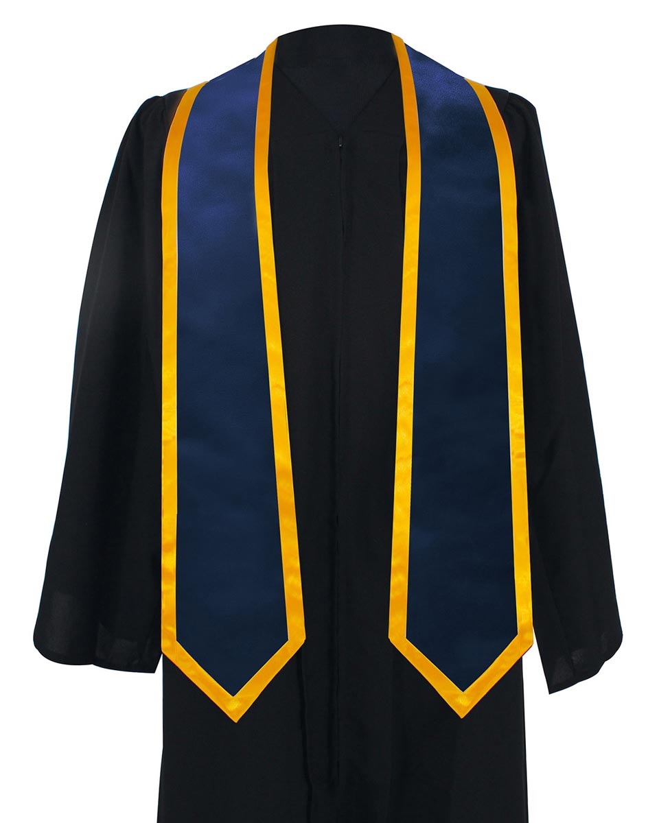 Graduation Stoles Classic End With Trim - 11 Colors Available