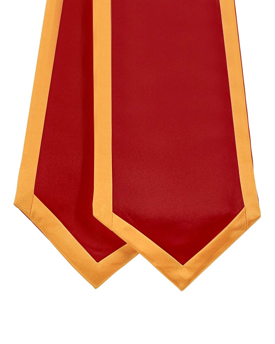 Graduation Stoles Classic End With Trim - 11 Colors Available