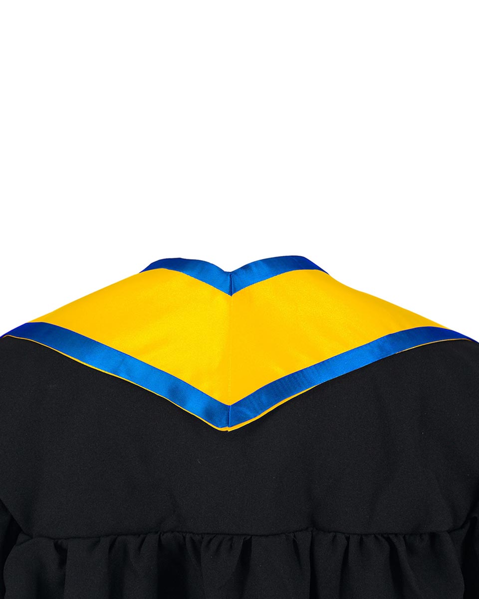Graduation Stole Angled End With Trim - 11 Colors Available