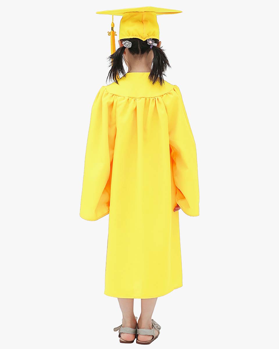 Matte Kindergarten Cap, Gown & Tassel Package – 12 Colors Available
