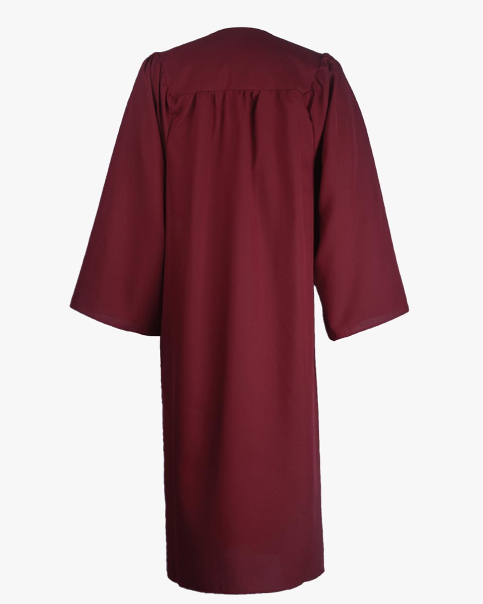 High School Premium Matte Graduation Gown Only - 12 Colors Available
