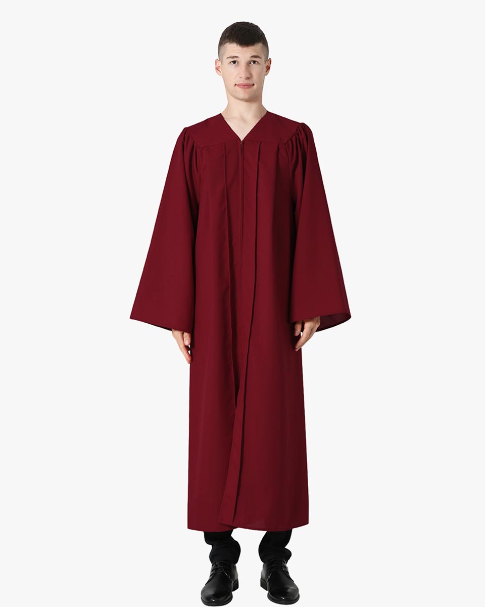 High School Premium Matte Graduation Gown Only - 12 Colors Available