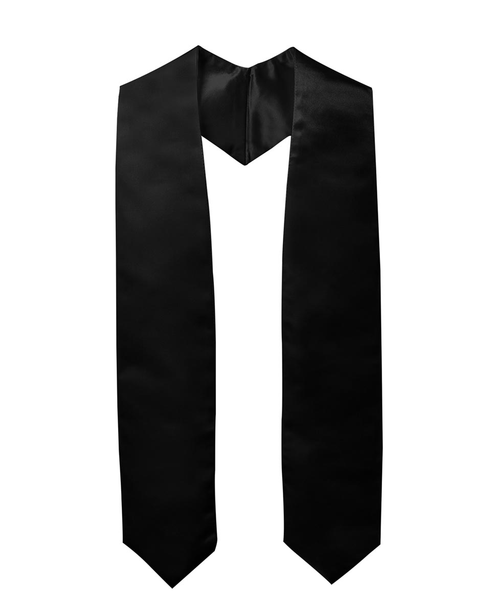 Plain Graduation Stole - 16 Colors Available