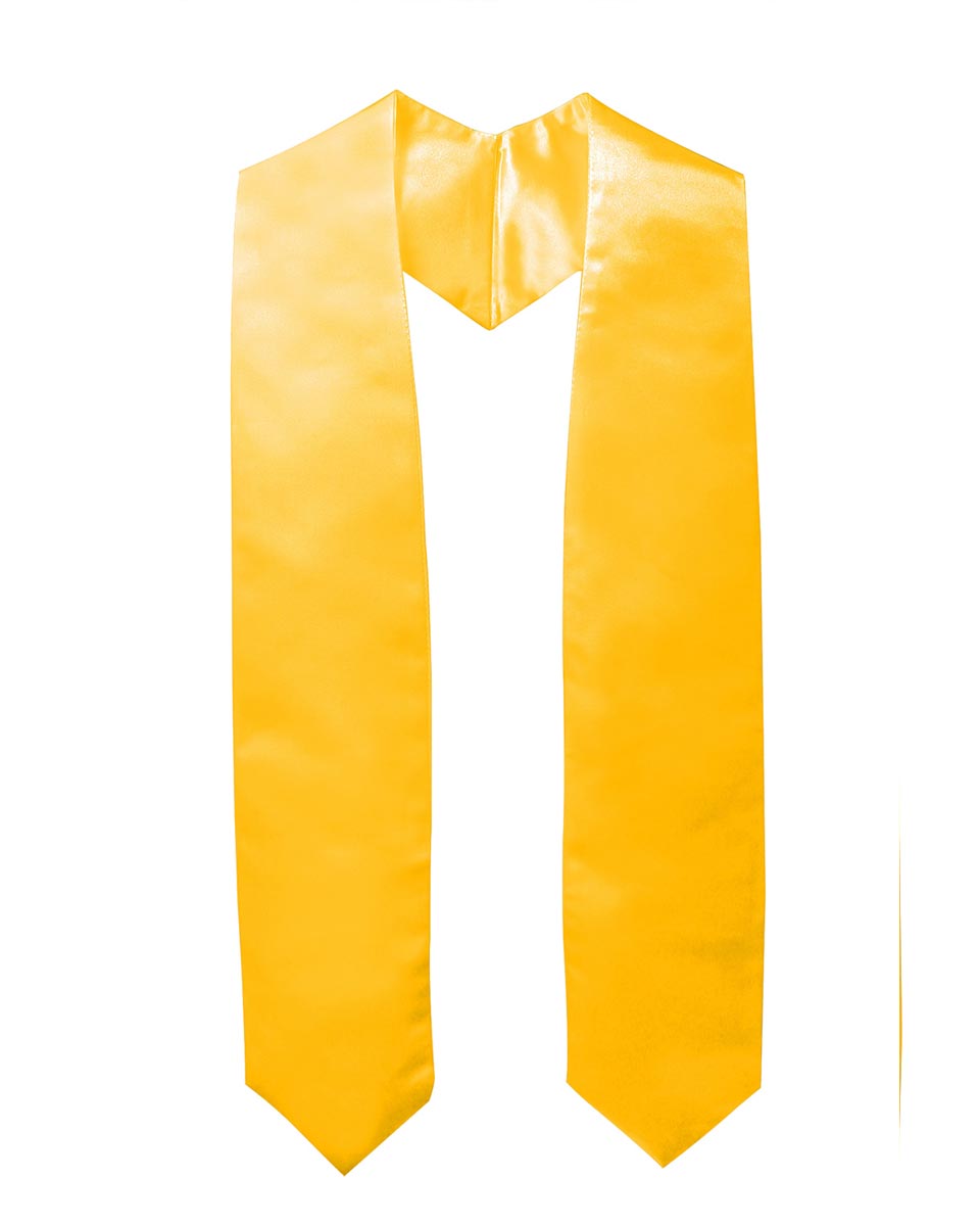 Plain Graduation Stole - 16 Colors Available