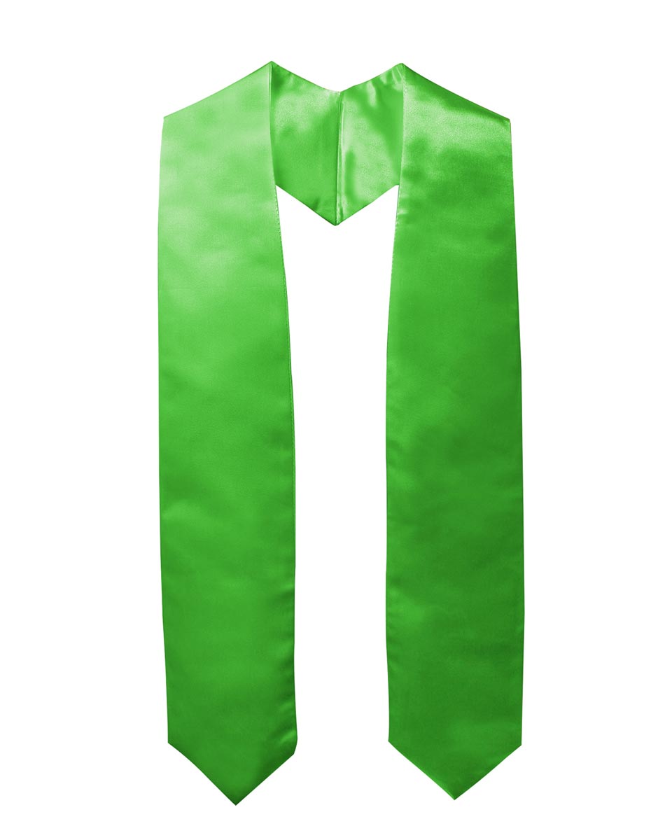 Plain Graduation Stole - 16 Colors Available