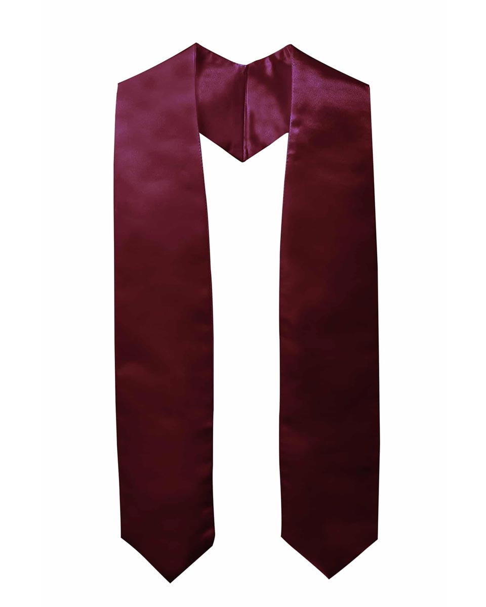 Plain Graduation Stole - 16 Colors Available