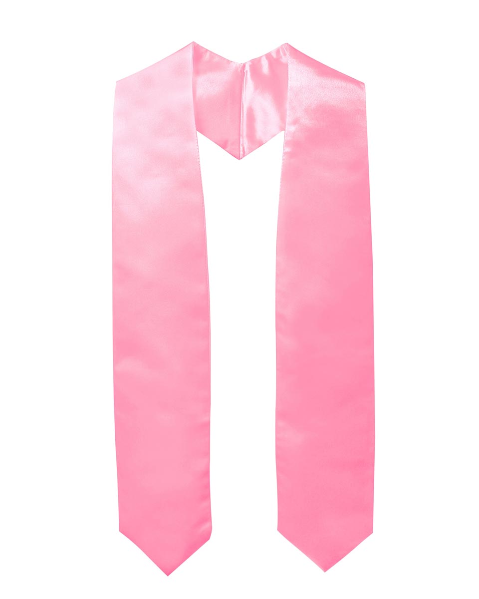 Plain Graduation Stole - 16 Colors Available